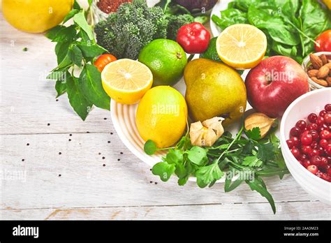 Selección De Alimentos Ricos En Antioxidantes Vitaminas Y Minerales