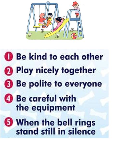 Playground Rules Playground Rules Playground Rules Safety Rules