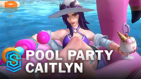 Pool Party Caitlyn Wild Rift Skin Spotlight Youtube