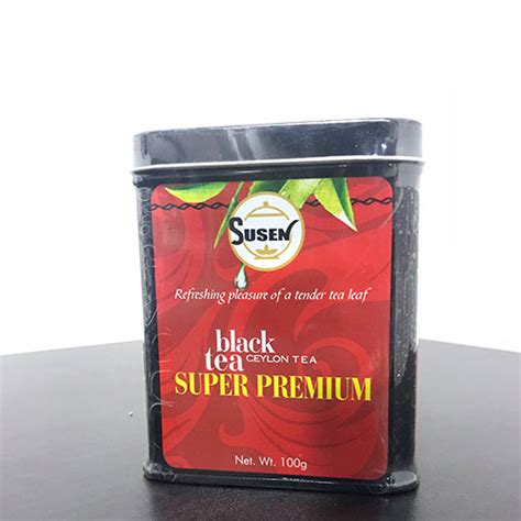 Susen Pure Ceylon Super Premium Black Tea 100g Tin Junglelk