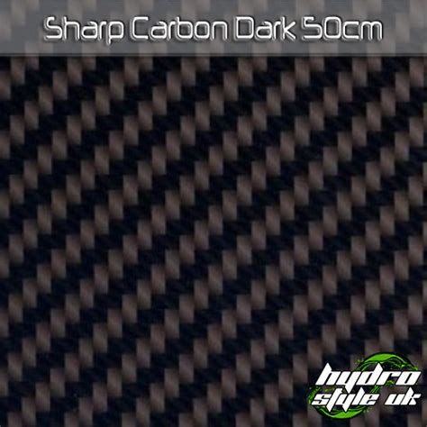 Sharp Carbon Dark Hydrographics Film 50cm Hydro Style Uk