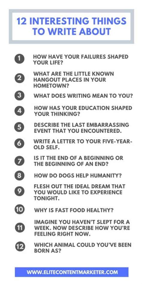 🌈 Things You Can Write 6 Amazing Things To Write About Creative