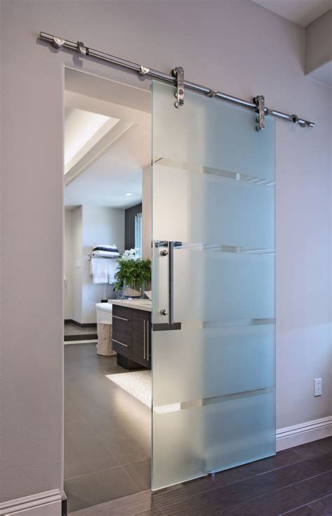 Modern Apartment Design Interior Barn Doors Bathroom Doors Glass