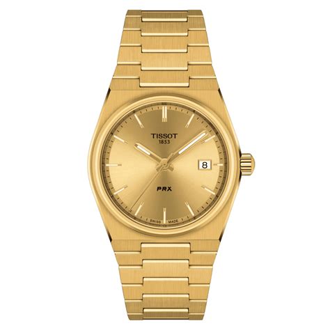 Tissot Prx 35mm Yellow Gold Stainless Steel Unisex Watch T137210330210
