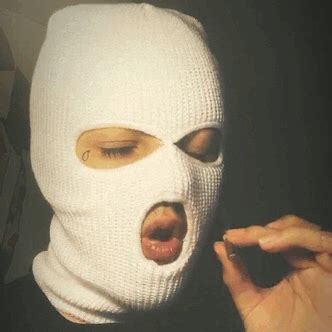 Share the best gifs now >>>. Baddie Ski Mask Aesthetic Gif - MASK