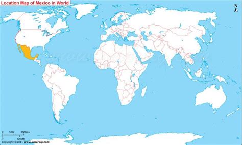 México Localización No Mapa Do Mundo México Mundo Mapa De