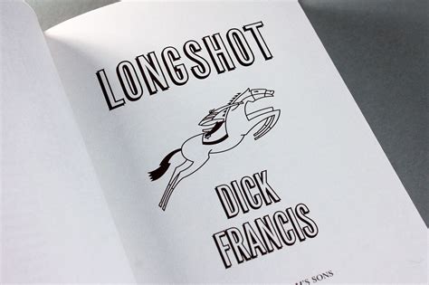 hardcover book longshot dick francis first edition novel thriller suspense mystery