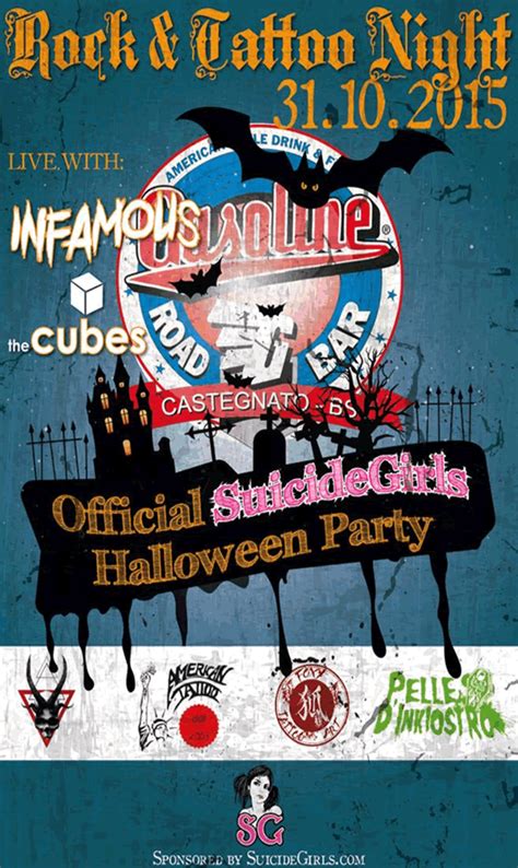Official Suicidegirls Halloween Party E Tattoo Rock A Castegnato