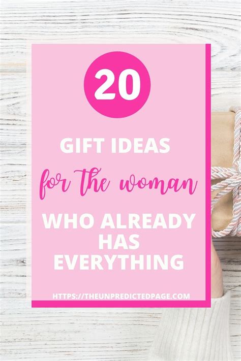 Maybe you would like to learn more about one of these? 20+ gifts for the woman who wants 'nothing' - Budget Gift ...