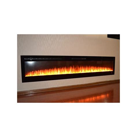 2024 New Premium Product 72inch Black Wall Mounted Electric Fire
