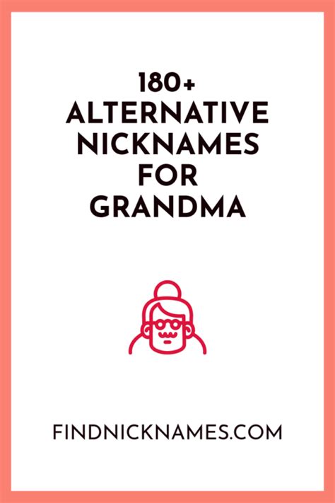 183 Alternative Nicknames For Grandma — Find Nicknames Cute Grandma