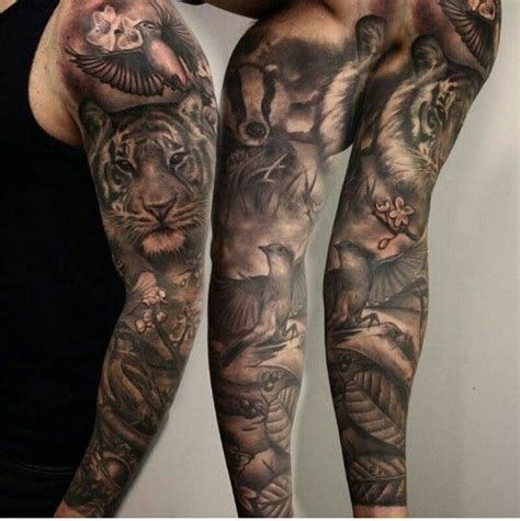 Sleeve Tattoos Animals More Tattoosink Pinterest Sleeve