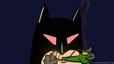 Download Batman Smoking Blunt Wallpaper