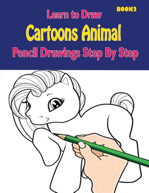 Buy Learn To Draw Cartoons Pencil Drawings Step By Step Book 2