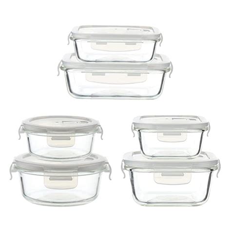 Buy Femora Borosilicate Glass Microwave Safe Food Storage Container With Air Vent Lid Square