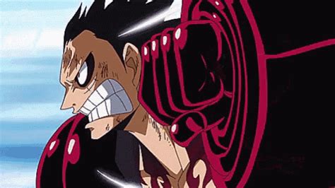 His awakening may be triggered somehow during the kaidou fight as it's very possible each strawhat will. Luffy 4thgear GIF - Luffy 4thgear Gear4 - Discover & Share ...