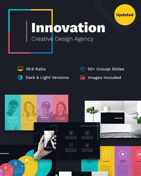Innovation Creative Ppt For Design Agency Powerpoint Template