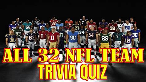 All 32 Nfl Team Trivia Quiz 32 Questions About Every Team In The Nfl