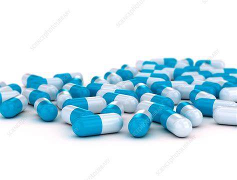 Blue And White Capsules Stock Image F0175950 Science Photo Library