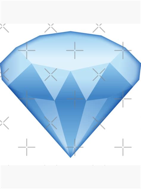 Póster Cool Diamond Emoji De Printpress Redbubble