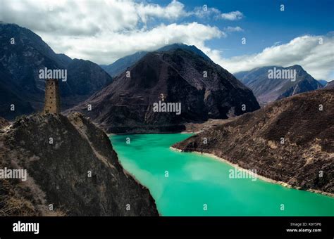 Tibetan Plateau Reservoir Northern Sichuan China Stock Photo Alamy