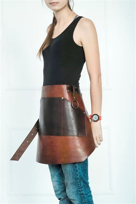 Personalized Leather Waist Apron Etsy