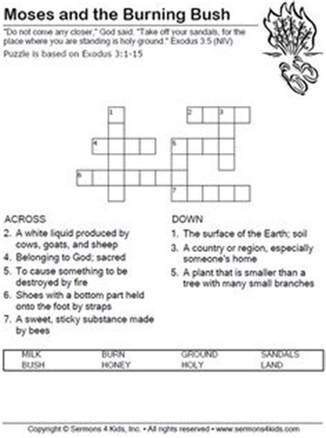 · egyptian god crossword clue on this page you will find the solution to egyptian god crossword clue. Moses and the Burning Bush - Word Search Puzzle | GA ...