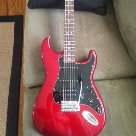 Fender Hss Stratocaster Cherry Red Finish Reverb