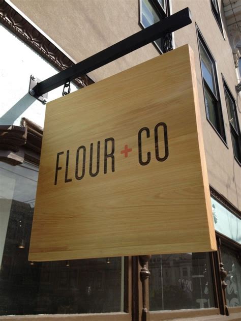 Flour Co Hanging Sign Martin Sign Co Inc Custom Signs