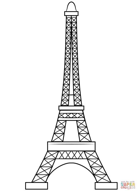 Dibujo De Torre Eiffel Para Colorear Dibujos Para Colorear Imprimir