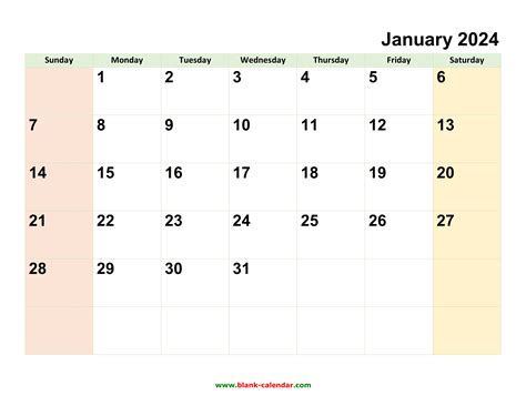 Monthly Calendar 2024 Free Download Editable And Printable