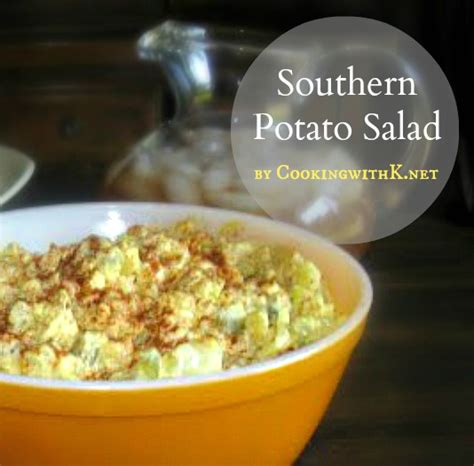 Cooking With K Mamas Southern Style Potato Salad Grannys Recipe