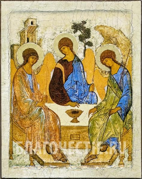Icoon van de oudtestamentische drievuldigheid (nl). Pin on Copies of old Russian icons
