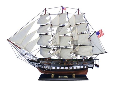 Uss Constitution 32 Handcrafted Wood Model Ship Ebay