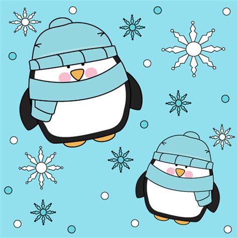 Winter Penguin Background Winter Penguin Background Image