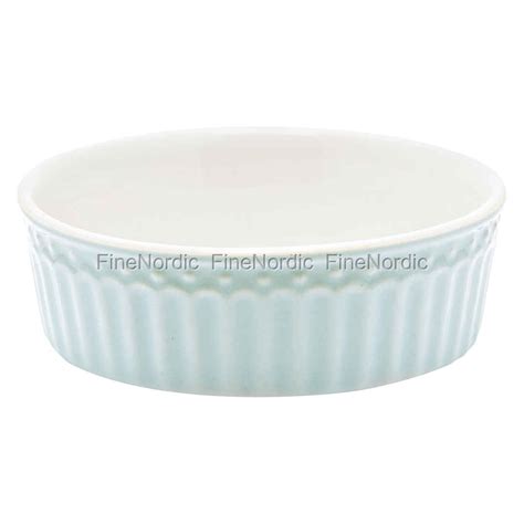Greengate Stoneware Pie Dish Alice Pale Blue Small