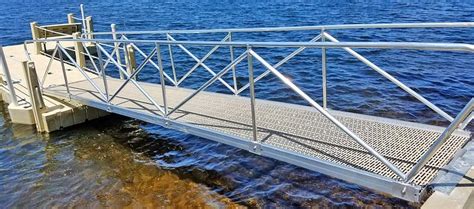 Best diy floating dock kits from create a diy 4×6 gangway dock supplies ladders. How To Build A Boat Dock Gangway