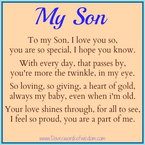 I Love You Son Quotes Quotesgram