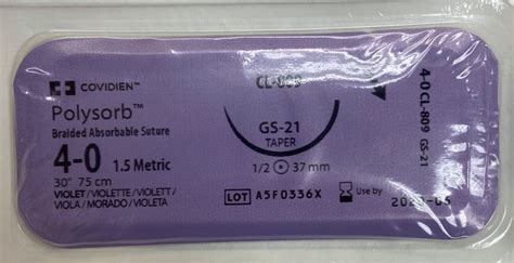 Sutures 4 0 Ct 1 Size 37mm Taper Vicryl Pes9920