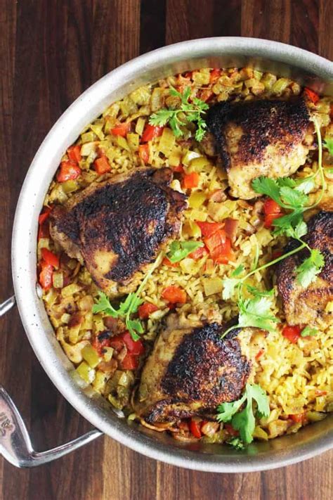 It tells a story of who came. One Pot Cuban Chicken and Rice Recipe | Our Happy Mess