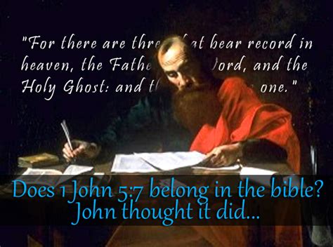 From the classic king john version (kjv), comes one of the most inspiring books of john. NTEB: Early Manuscript Evidence For Including 1 John 5:7