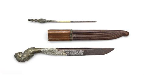 Sri Lankan Weapons Piha Kaetta Knife And Castanes Sword Antique