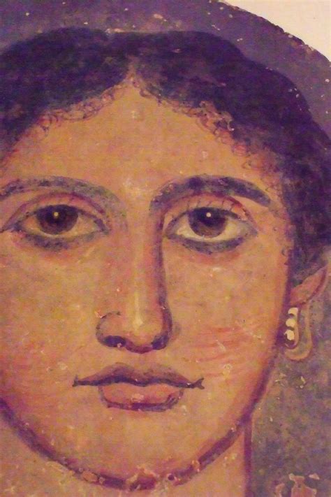 Mummy Portrait Of A Roman Woman Kerke Fayum Egypt Ce Tempera On
