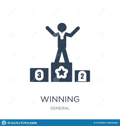 Winning Icon In Trendy Design Style. Winning Icon Isolated On White Background. Winning Vector 