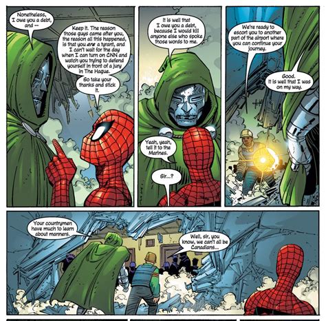 Spider Man And Captain America Saves Doctor Doom Comicnewbies
