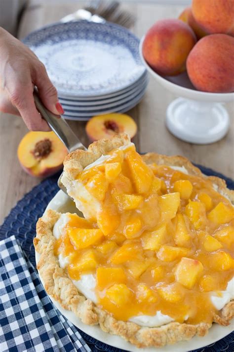 Fresh Peach Pie with Cream Cheese Filling | Recipe | Peach pie, Fresh ...
