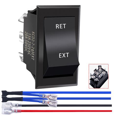 Buy Mankk Reverse Polarity Toggle Rocker Switch Rv Power Jack Latching