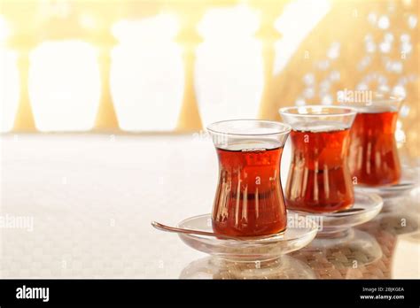 Turkish Tea In Tulip Glasses Hi Res Stock Photography And Images Alamy