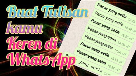 Check spelling or type a new query. Cara membuat bentuk tulisan SMS keren di WhatsApp - YouTube