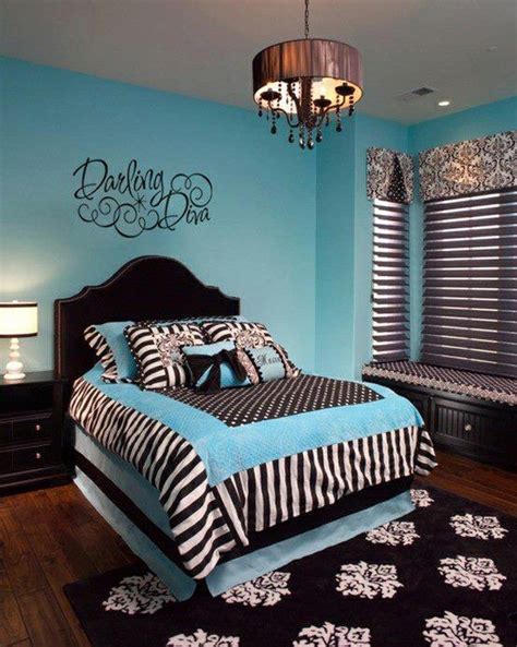 Blue Teenage Girl Bedroom